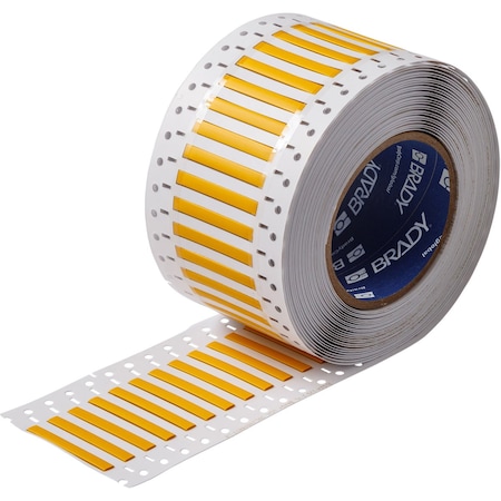 Brady Low Smoke Zero Double Sided Heat Shrink Tubing, 0.094 in.x 0.67 in. W, Roll of 7500, Yellow 2LSZH-094-2-YL-3