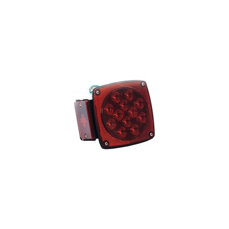 Uriah Products LED Stop, Tail & Turn Light, Left-Side, Square, 4.5-In. UL840011
