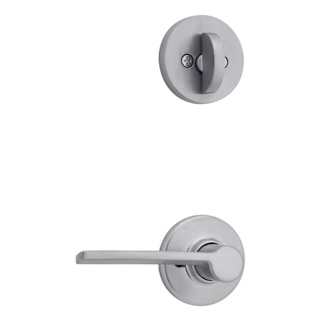 Kwikset Right Hand Ladera Lever with Round Rose Interior Single Cylinder Handleset Trim for Both 800 and 966LRLRDTRH-26D.UNIV