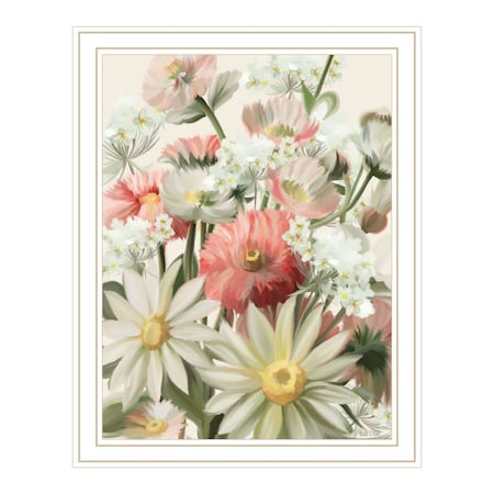 Homeroots Summer Wildflowers For You White Framed Print Wall Art 529865