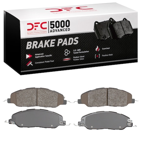 Dynamic Friction Co DFC 5000 Advanced Brake Pads - Ceramic 1551-1463-00