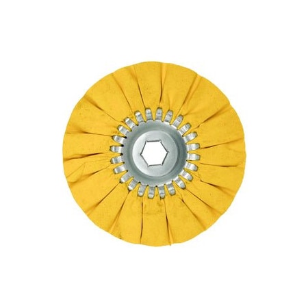 Renegade Products Usa 6 Inch Mini Airway Buffing Wheels, Yellow FAW6XMBN2-16PYT