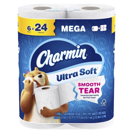 Charmin Toilet Paper 6 Rolls 208 sheet 80835945