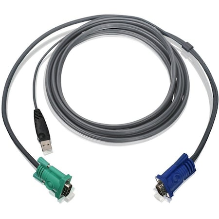 Iogear Bonded KVM Cable, USB, VGA, 10 feet G2L5203UTAA