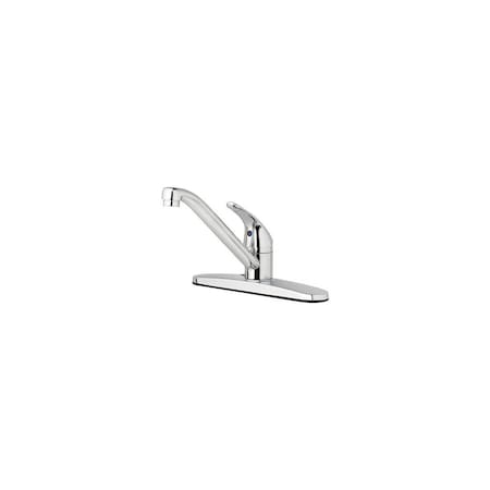 Homepointe Rounded Kitchen Faucet, Single Lever, Chrome 242100