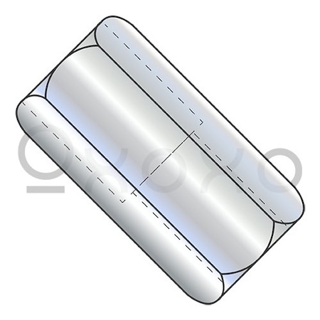 Oxoxo 3/8-16X1 Reduced Hex Rod Coupling Nut, 1/4-20, 1/2 Across Flats Zinc, 200PK 509899