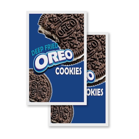 Signmission Deep Fried Oreo, Vinyl Decals Only 24 Inch x 36 Inch, Vinyl Decal, 2PK DSB-2436-2PACK-Deep Fried Oreo