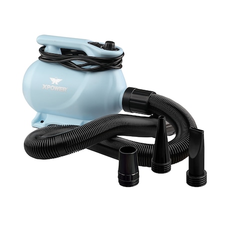 Xpower XPOWER B-123 High Velocity Variable Speed Pet Dryer with 2-Stage Heat Settings - Sky Blue B-123-Sky-Blue
