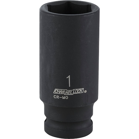 Channellock 1/2'' Drive 1'' 6-Point Deep Standard Impact Socket 314722