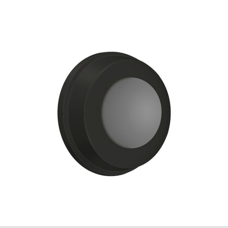 Deltana Flush Bumper 1in Diameter Black Finish WB100U19