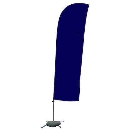 Showdown Displays 10.5 Ft Solid-Color Value Blade Sail Sign Kit (Single-Sided With Scissor Base) - Purple 191549-PURP