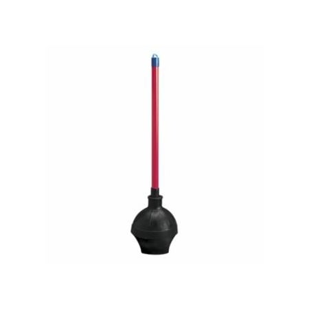 Boardwalk Foodservice Toilet Plunger, 5 5/8 in Dia Bowl, 23 5/8 in, Red/Black 859-09201EA