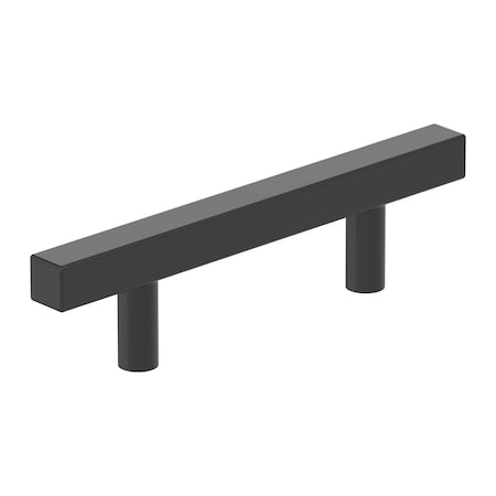 Amerock Bar Pulls Square 3 inch (76mm) Center-to-Center Matte Black Cabinet Pull, 25PK 25VMP37175MB