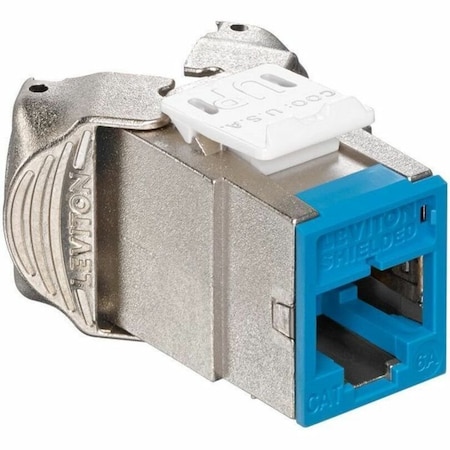 Leviton 1-Port Mod Jack 110 8W8P Cat6A, Shielded T568A/B Quickport 6ASJK-RL6