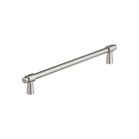 Amerock Destine 7-9/16 inch 192mm Center-to-Center Satin Nickel Cabinet Pull BP36901G10