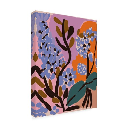 Trademark Fine Art Outdoor Canvas Art Treechild 'Pastel Berries' Wall Art for Patios, or Gardens 1X29033-OC2432WR