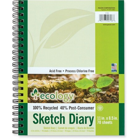 Pacon Ecology Sketch Diary, White 4798