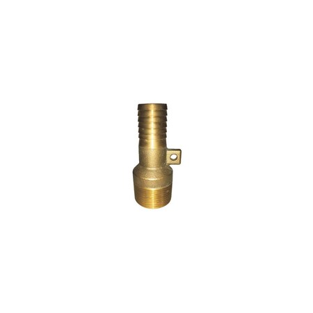Water Source Pipe Adapter with Rope Loop, 1 in, MNPT x Barb, Brass MAR100NL