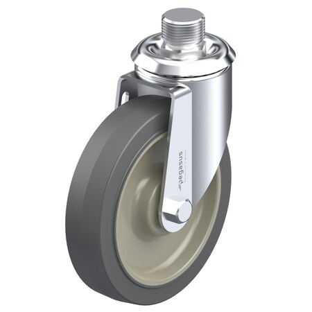 Pegasus Cstr, Swivl Stem, Gray Surelastic, 325 lb. P12S-PRP050B-SP