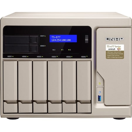 Qnap High Perfrmance 8 Bay (6+2) TS-877-1600-8G-US