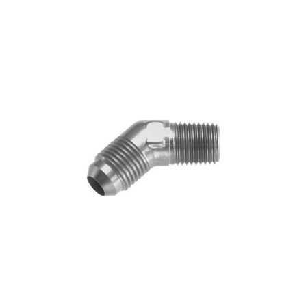 Pertrechos 45 deg -16 Male Adapter to -16 1 in. NPT Male - Clear PE3690444