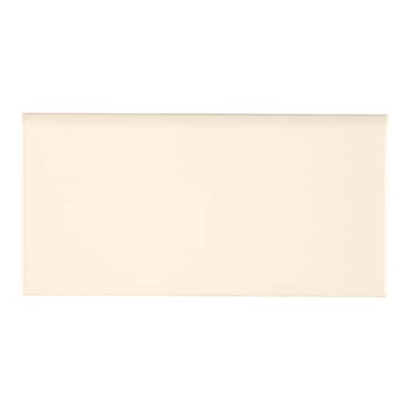 Msi Almond Glossy SAMPLE Ceramic Bullnose Tile Trim In Beige ZOR-PT-TR-0110-SAM