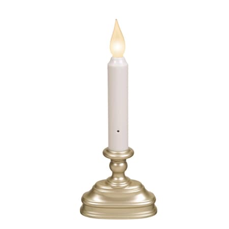 Xodus Innovations Pewter/White None Scent Window Candles Flameless Flickering Candle FPC1320P