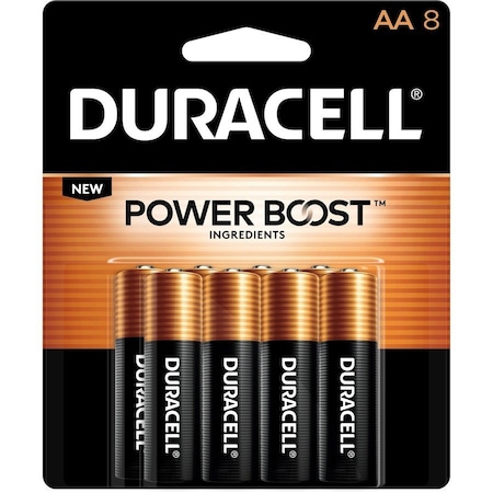 Duracell Power Boost CopperTop Alkaline AA Batteries, 8PK MN1500B8Z