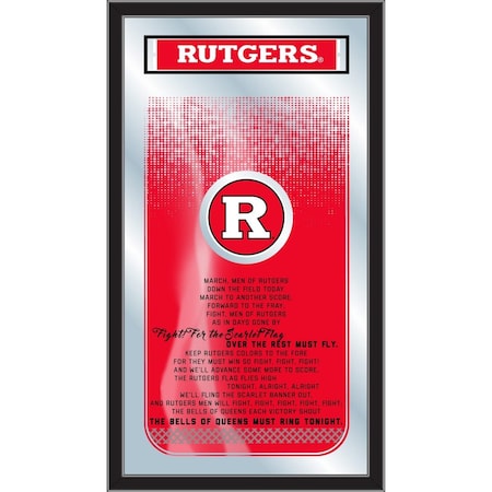 Holland Bar Stool Co Rutgers 26" x 15" Fight Song Mirror MFghtRutger