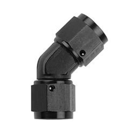 Fragola 496206-BL -6 AN 45 deg Female Coupler - Black FRG496206-BL