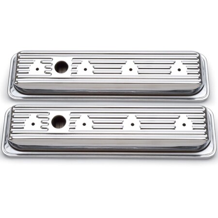 Strike3 Valve Covers Low Pair - Chrome ST354778