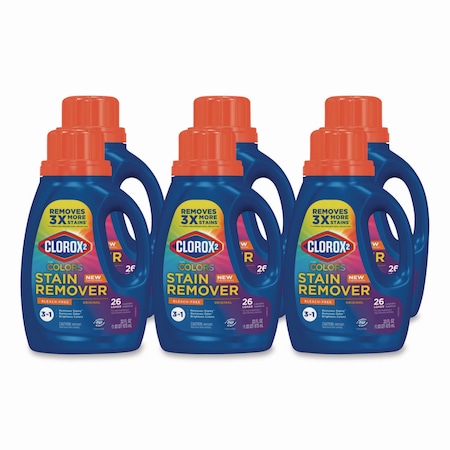 Clorox Stain Remover and Color Booster, Regular, 33 oz Bottle, PK6, 6PK 30037