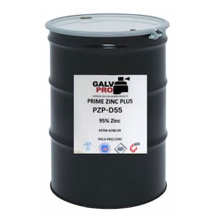 Galv-Pro Prime Zinc Plus, 55 Gallon Drum, 95% Zinc, ASTM-A780 804428