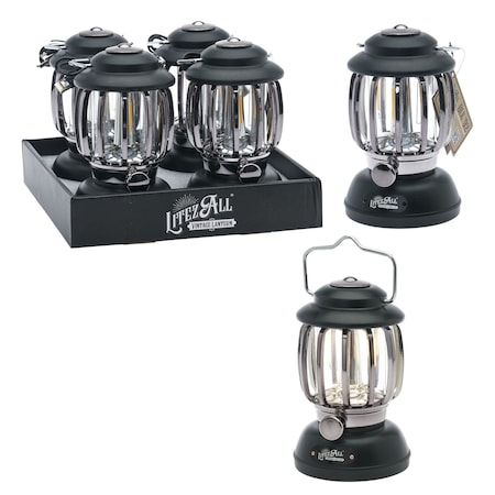 Litezall Ole '92 Rechargeable and Battery Powered Camping Lantern with Dimmer LA-OLE92-4/8