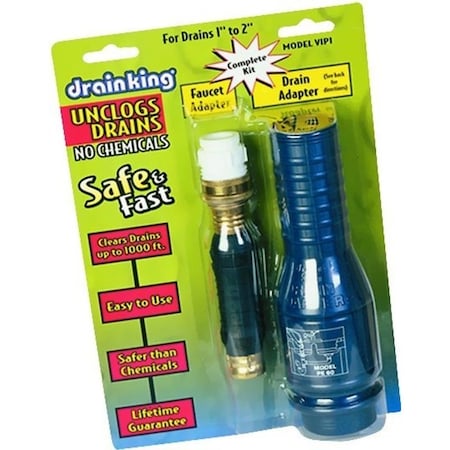 Gt Water Products Drain King Drain Opener Kit, 1 to 2 in Drain VIP1
