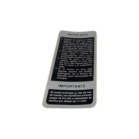 John Deere LABEL, JOHN DEERE OEM R70087 R70087