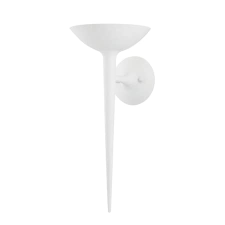 Troy Lighting Cecilia 1 Light Wall Sconce 8 In. Gesso White B2601-GSW