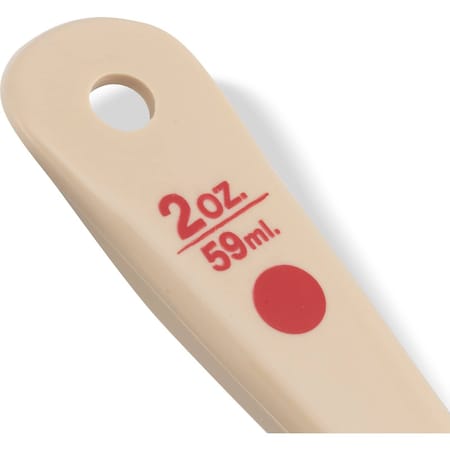 Carlisle Foodservice SPOON MM 2OZ PERF SHORT BEIGE 436206