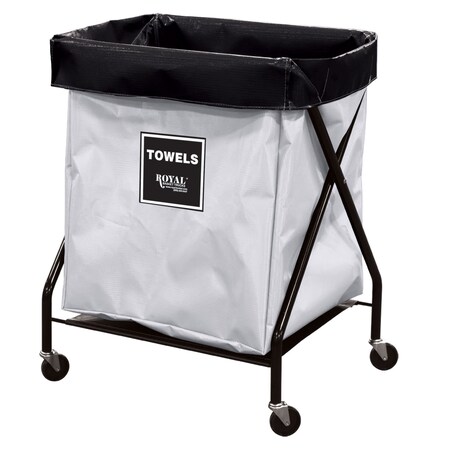 Royal Basket Trucks X-Frame Hamper, 150 lb Capac., 22" L G06-WWX-XTA-3ONN