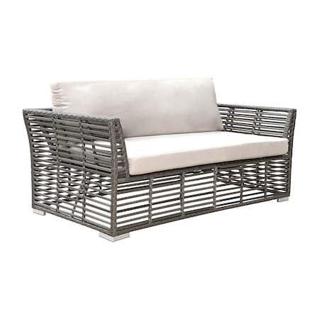 Panama Jack Outdoor Panama Jack Graphite Loveseat with Cushions PJO-1601-GRY-LS