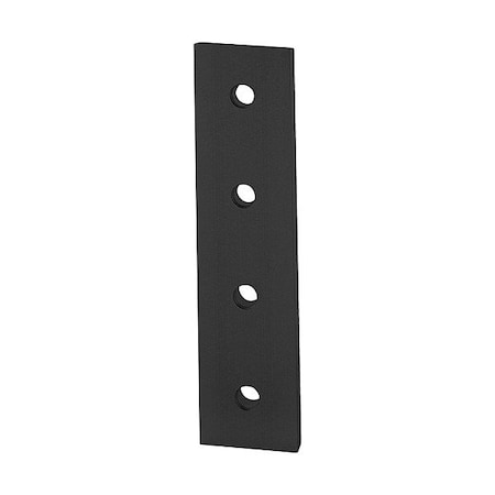80/20 T-SlotFramingConnecto, Alum, Blk, 180mm, 6mm 45-4305-BLACK