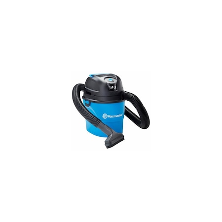 Vacmaster 1.5-Gallon Wet/Dry Portable Vacuum, 2 Peak HP VH105