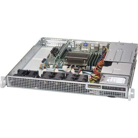Supermicro SuperServer LGA1151 400W 1U Rackmount Server Barebone System (Black) SYS-1019S-M2