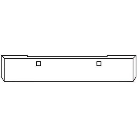 Replacement For Kenworth W900L Year 2017 22 In Chrome Texas Boxed End Blind Mount Bumper Wtow Holes