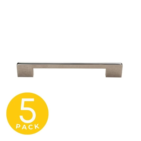 Sapphire Slim Series 6-1/4 in. 160 mm Center-to-Center Modern Polished Chrome Cabinet Hardware Handle/Pull 5-Pack SP-2007-160-CP-5