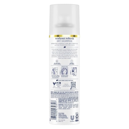 Dove Workout Refresh Advanced Dry Shampoo, 5 Ounce, 12PK 64405912