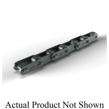 Hkk Chain HKK Heavy Series Double Pitch Car Lg Riv Conv, 10 ft OAL, 3 P, 1.75 Dia x 1 W, .218 THK Plate, AS DC122R1A
