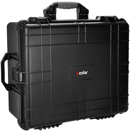 Eylar Extra Large 24 Inch Hard Camera and Gear Case Waterproof with Foam Black SA00041