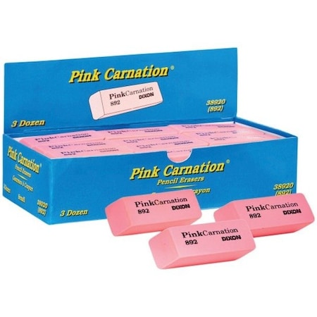 Dixon Ticonderoga Eraser Combo Set, Neon, Beveled and Wedge Caps, 36PK 38920