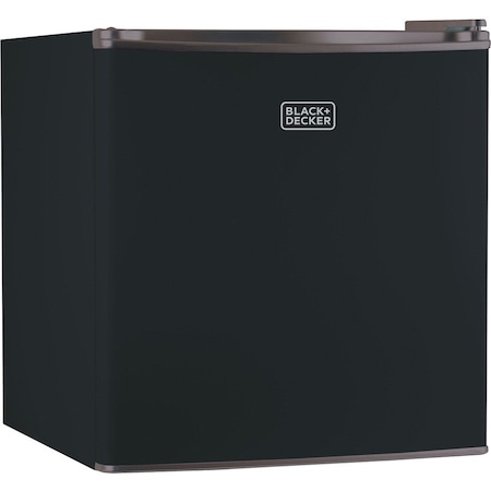 Black & Decker Compact Refrigerator Energy Star Single Door Mini Fridge with Freezer, 1.7 Cubic Feet, Black BCRK17B